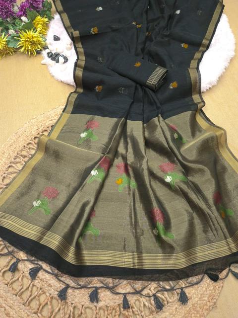 Akshara linen silk best saree shop in surat